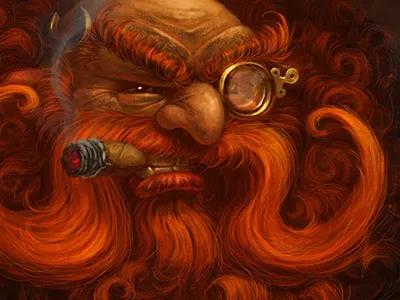 Watchmaker blizzard fanart gnome hearthstone illustration