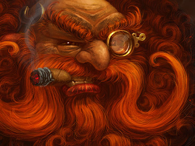 Watchmaker blizzard fanart gnome hearthstone illustration