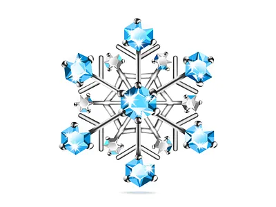 Snow gift ice new year silver snow winter