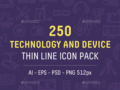 Technology And Device Thin Line Icon Pack 1 business computer service design development device icons hardware icons line icons photography technology technology icons thin icons vector