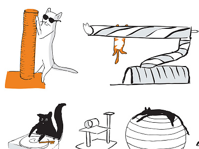 Catz cats illustration