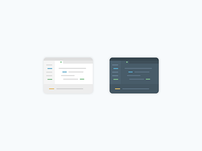 Light vs Dark browser code dark development icon illustration light sublime ui web