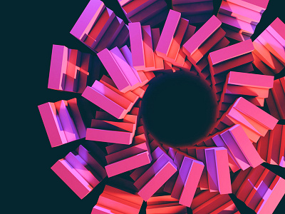 Ascend abstract cinema 4d graphic design illustration