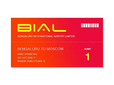 Dailyui 23 Boarding Pass airport boarding card creative freebies orange pass print travel trendy uidesign