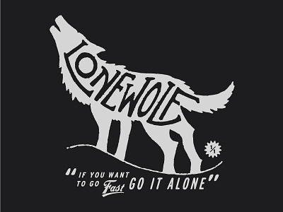 Lone Wolf illustration matt thompson typography