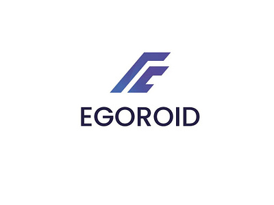 Egoroid Minimalist Luxury Modern Logo design 3d branding graphic design logo