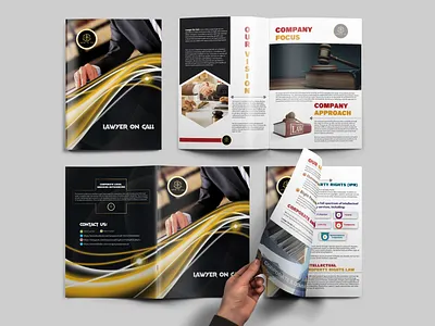 Brochure- Law Firm Profile Design brochure company company profile corporte flyer handbook handbook design landing page law firm law firm profile design lawer brochure modarn brochure whitepaper