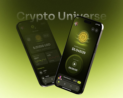 Crypto Blockchain Mobile app crypto ui