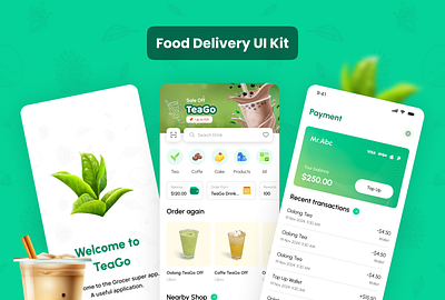 Food Delivery UI Kit figma food app food delivery food ui kit mobile app ui kit