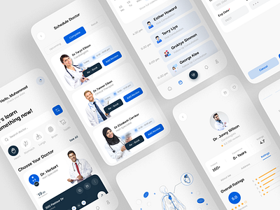 Neurocare - Medical Health Mobile App app app design appointment clinic design doctor doctor app health care healthcare healthcare app medical app medical healthcare minimal mobile app mobile app design pharmacy ui ui design ux design