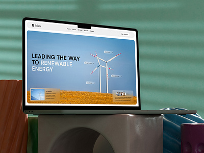 Solara - Renewable Energi Hero Section hero hero section renewable energy ui design web design