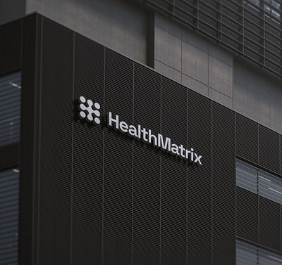 HealthMatrix logo branding logo