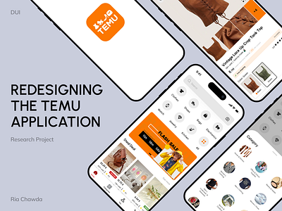 Enhancing Temu: A User-Centric Approach appdesign casestudy categories design user interface ecommerce mobileinterface redesign shoppingapp temu