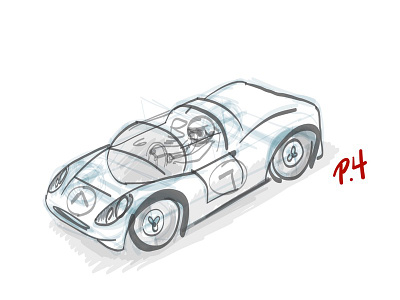 Ferrari P4 apple pencil ferrari ipad pro sketch