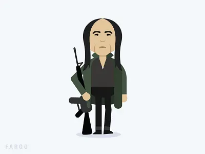 Hanzee - Fargo character fanart fargo fx hanzee illustration portrait snow tv vector