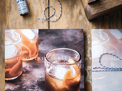 Cocktail Series beverage box brochure cocktail old fashioned photography stephen devries vellum
