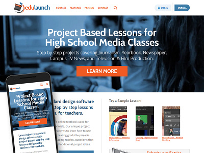 Edulaunch.com Redesign drupal elearning responsive