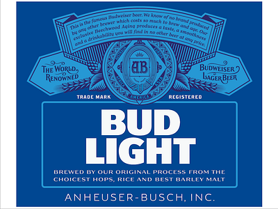 Bud Light branding design lettering logo type typography