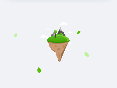 Trivify mobile app app fly illustration island leaves mobile trivify