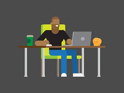 Working 2... animation character design illustration wip