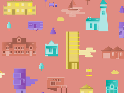 Making homes apartment australia australian bench condo home house illustration sail suburbia vectors victorian