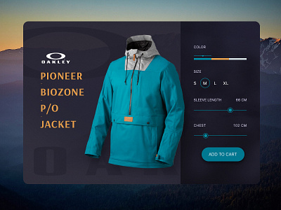 Dailyui Day 7 - Settings 007 7 dailyui day ecommerce interface jacket settings shop