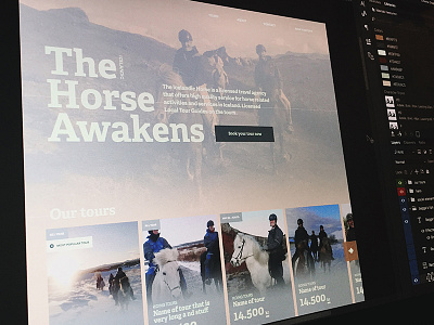 The Horse Awakens cards duotone e commerce ecommerce horses iceland renta responsive