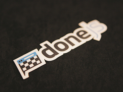 Done JS Sticker javascript logo opensource sticker