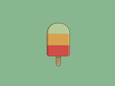 Dribbble dribbble icon popsicle retro