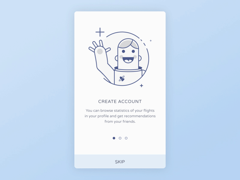 Space onboarding clean illustration ios medical medicine mobile onboarding space travelling ui ukraine ux