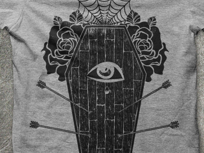 Coffin (screen) arrows coffin design for sale for sale merch roses shirt design