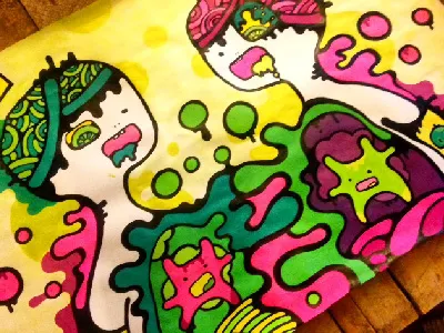 Illustration art illustration paint work