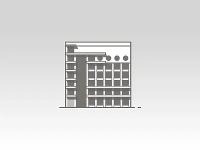 Izvestia Building Icon icon illustrator