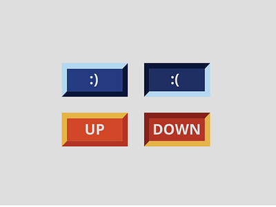 Fun Buttons :( :) buttons emoji press smile ui ux