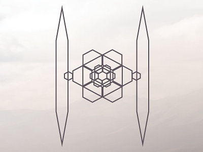 The Last Order design daily hexagon shapes ship star wars tie fighter