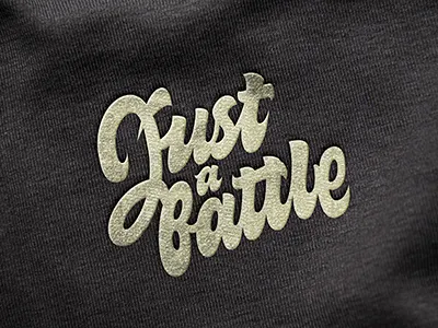 Just A Battle calligraphy lettering logotype type