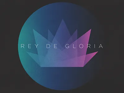 Rey de Gloria crown design illustrator photoshop shapes textures vector worship