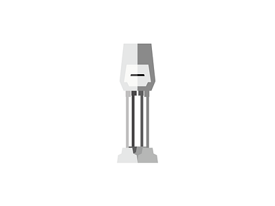 AT-AT Walker Flat Design Icon at at flat design hoth icon icon design long shadow design star wars walker