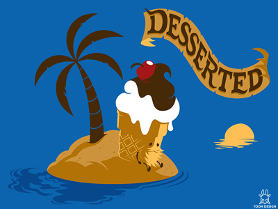 Desserted cherry desert deserted dessert desserted palm sea sundae