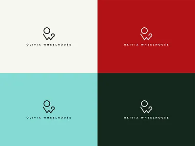 Olivia Wheelhouse Branding Colours branding graphic design graphics identity lettering logo logotype mark olivia wheelhouse typography wordmark