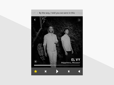 Daily UI - Day 9 daily lyrics music player ui widget