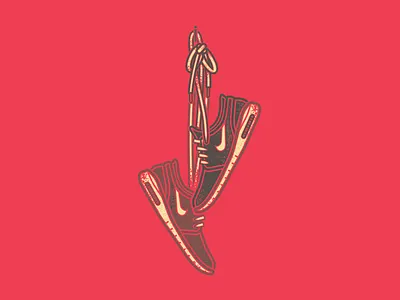 Janoskis air illustration max nike shoe skate vector