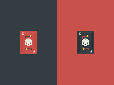 Wip Branding 2d cards casino design flat killer logos playing skull vector