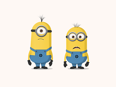 Minions! denim eyes gloves goggles illustration minimal minions