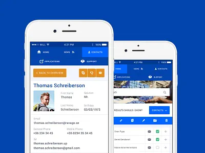 Intranet in your pocket android intranet iphone mobile ui ux webapp