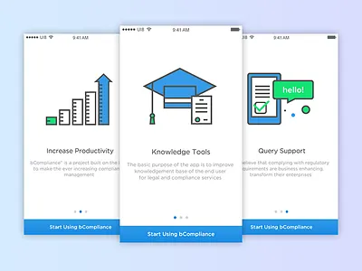 App Walkthrough blue clean ios minimal mobile onboarding ui ux walkthrough