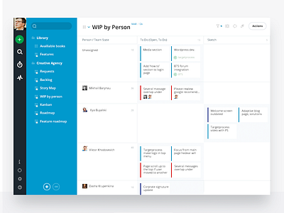 TP3 concept agile application board interface kanban srum ui ux web app