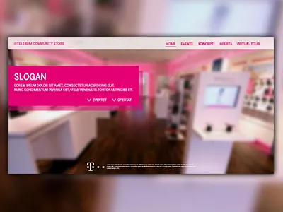 Store Web Concept photoshop tmobile webdesign