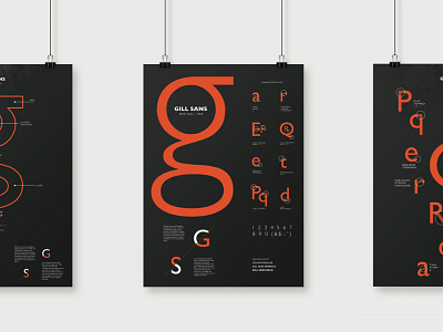 GillSans Poster black poster poster printer design