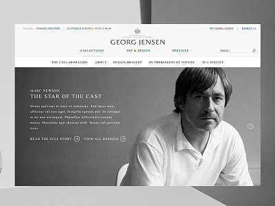 Georg Jensen — Marc Newson big images campaign danish design gallery georg jensen jewellery marc newson